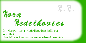 nora nedelkovics business card